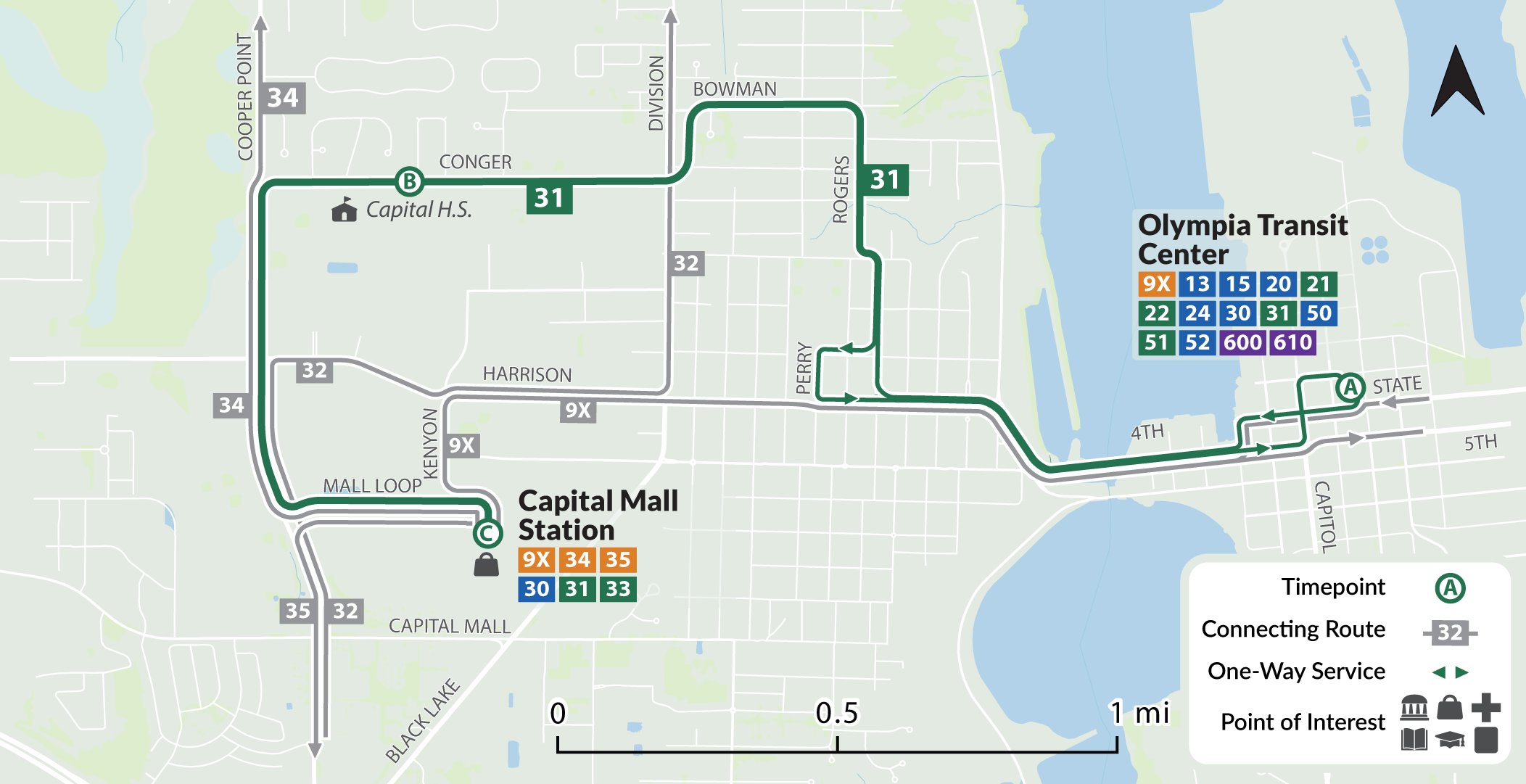Route 31 map
