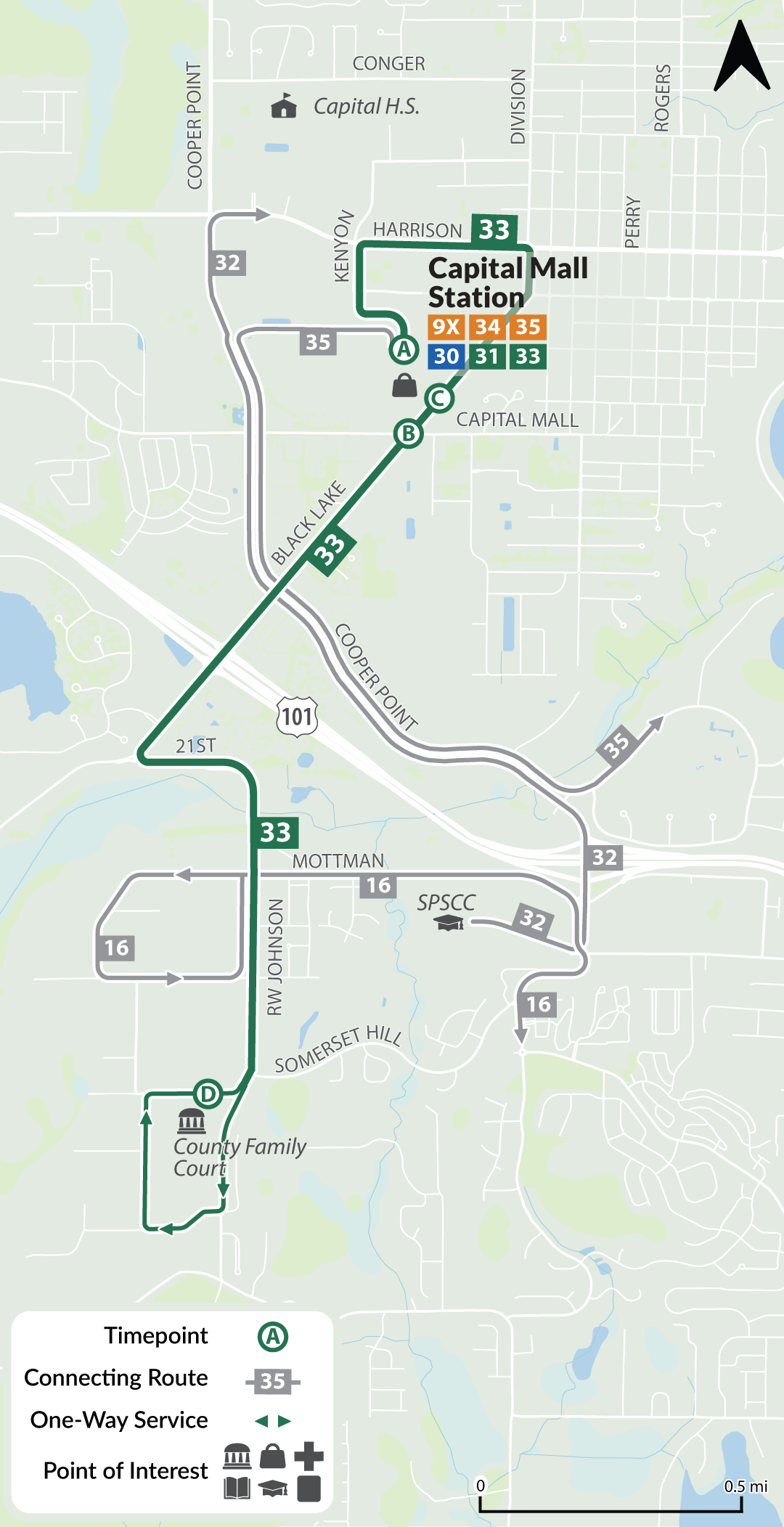 Route 33 map