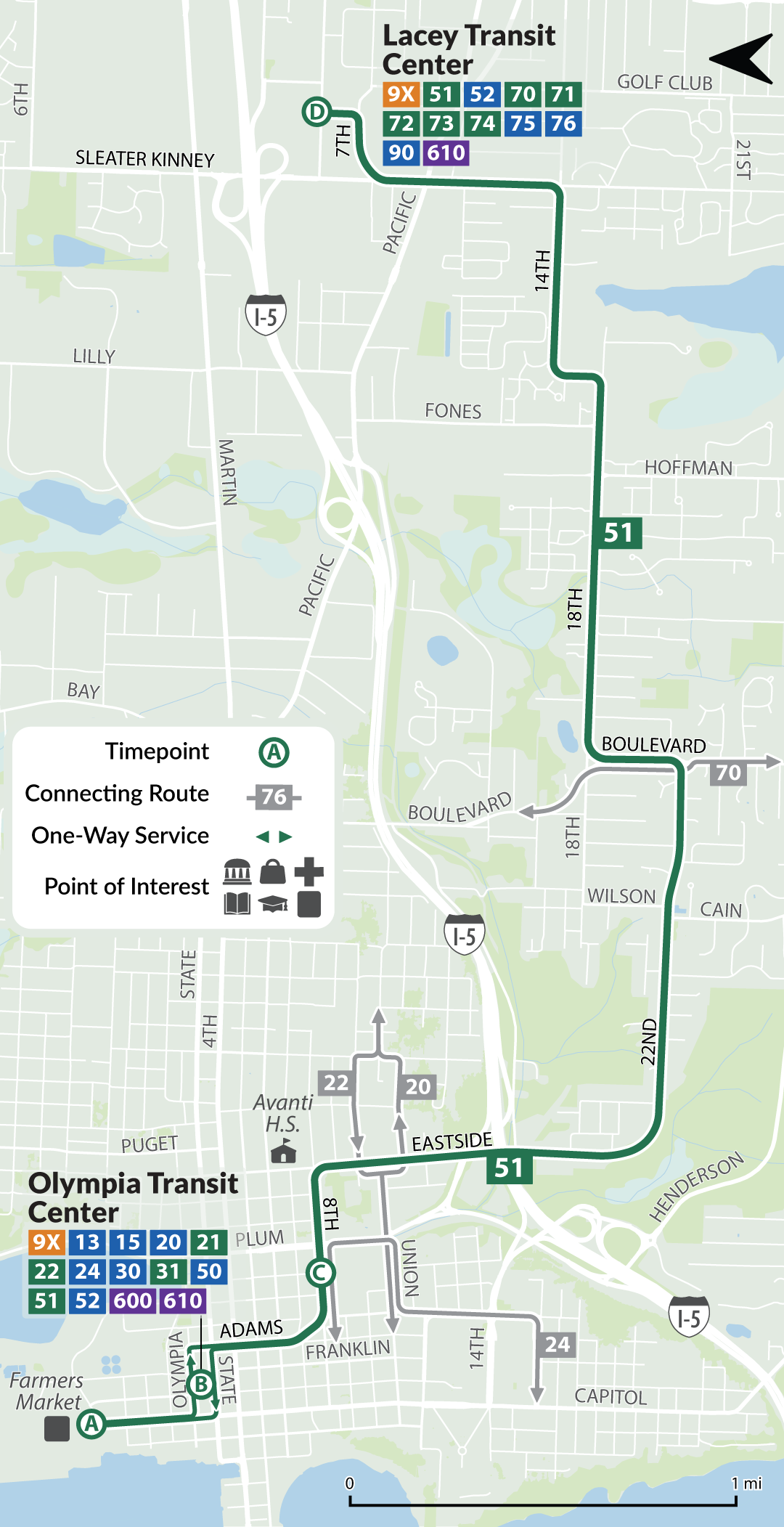 Route 51 map