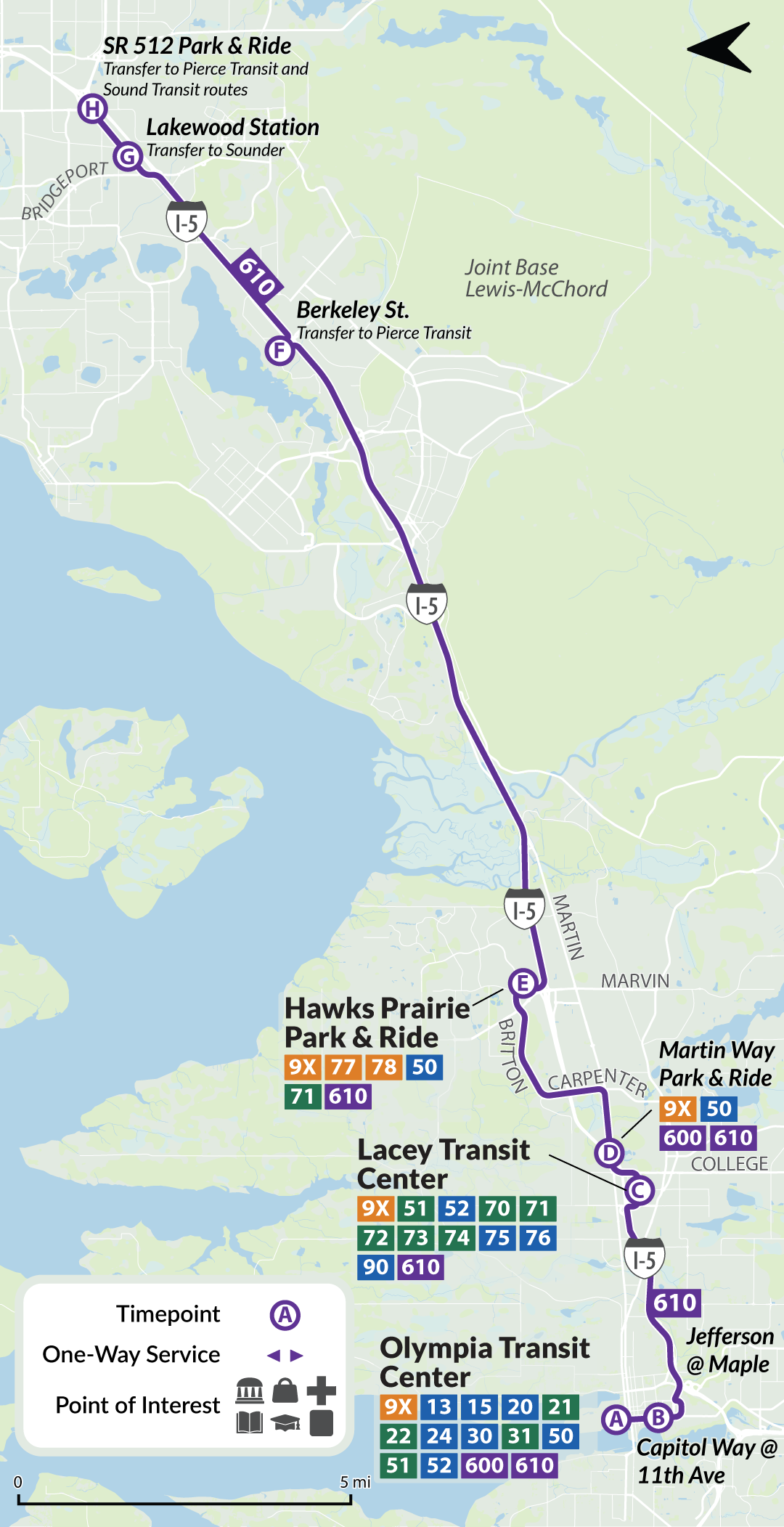 Route 610 map