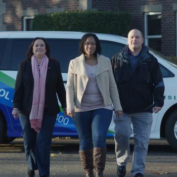 image of three vanpool riders