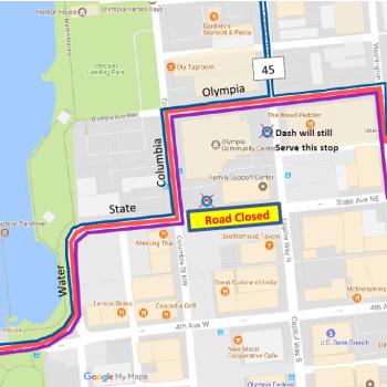 Dec. 27 detour of Rts 41, 45, 47 and 48