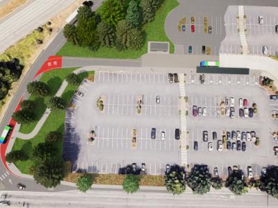 Rendition of Martin Way Park & Ride Direct Access