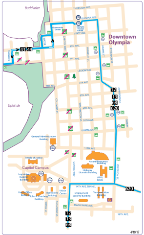 Capitol Way Closed - March for Science 4/22/17