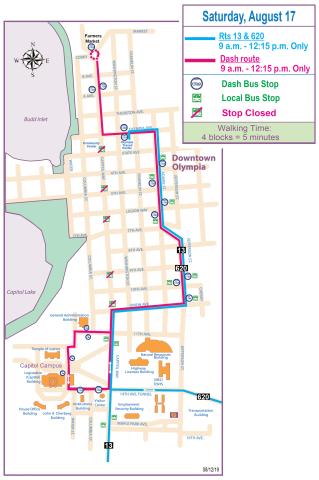 Capitol Way closed between Olympia Ave. and Union Ave. for the Pet Parade on Saturday, Aug. 17.