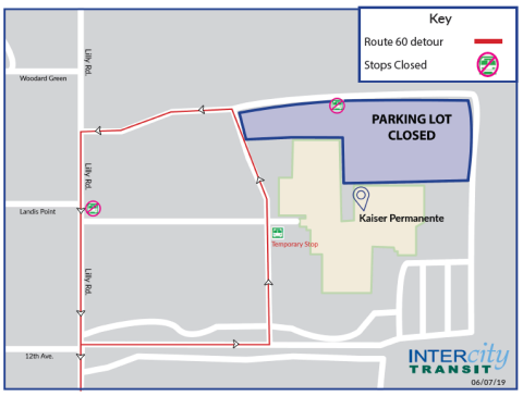 Detour map