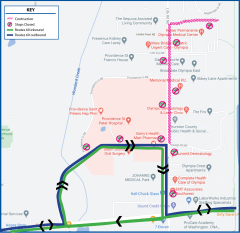 Route 60 detour