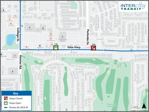 Stop 594 closed for construction 2-6-23