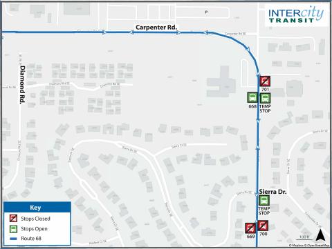 Alternate stop locations during stops 669, 700, 701 closures