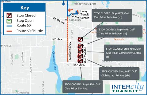 Rt 60 Detour Map 03-21-24