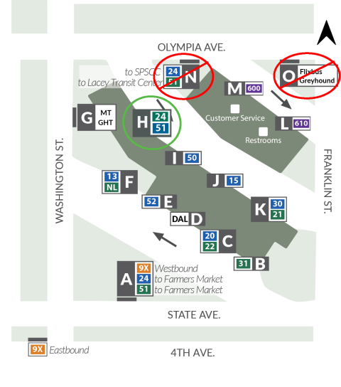 Bay N and O closure map