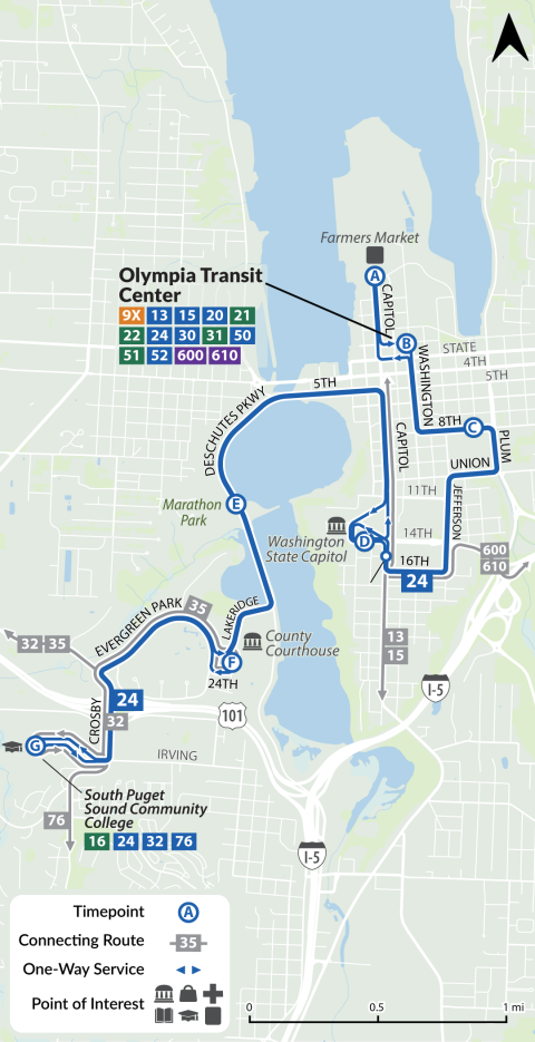 Route 24 map