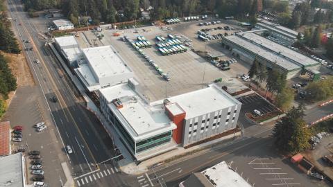 Aerial photograph of ADOPS and Maintenance Buildings