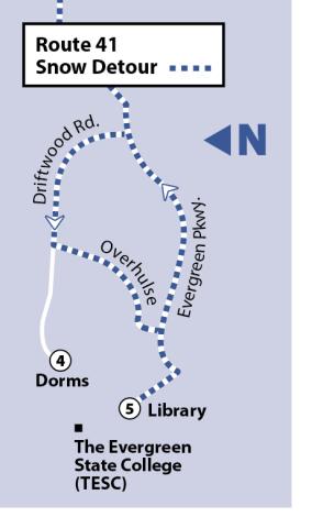 Route 41 Standard Snow Detour