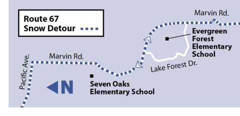 Route 67 Standard Snow Detour