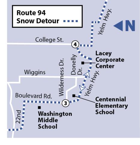 Route 94 Standard Snow Detour