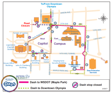 Dash detour map