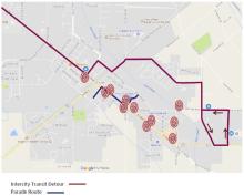 Yelm Prairie Days Parade Detour Map