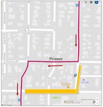 Route 21 Love our Local Festival detour map