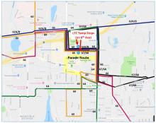 Multiple routes on detour in Lacey on Monday, Dec. 3 due to Lacey's Parade of Lights.