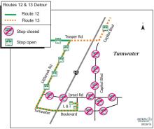 Capitol Blvd. closed in Tumwater due to the Independence Day Parade on Capitol Blvd.