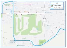 Route 94 on detour due to the closure of the intersection at Yelm Highway and Ruddell Rd.