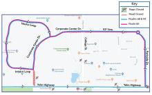 Routes 66, 68 and 94 will be on detour due to paving on Yelm Highway.