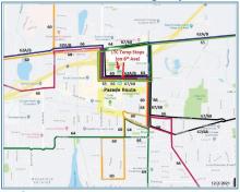 Routes that access the Lacey Transit Center will be on detour Dec. 6 due to road closures.