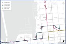 Routes 41, 45, 47, and 48 on detour due to the Toy Run.