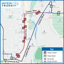 Route 68 Detour - 04-15-22