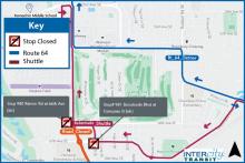 Rt 64 detour map