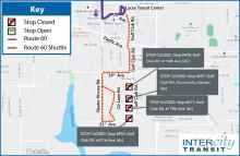 Rt 60 Detour Map