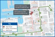 Routes 12 & 42 Wooden Boat Detour Map