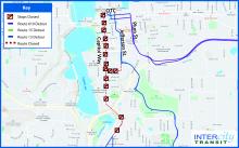 Lakefair Detour Map