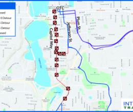 Lakefair Detour Map