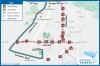 Map of Routes 12 and 13 detour for Tumwater 4th of July parade
