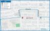 Map of Legion Way tree trimming detour 8-20-25